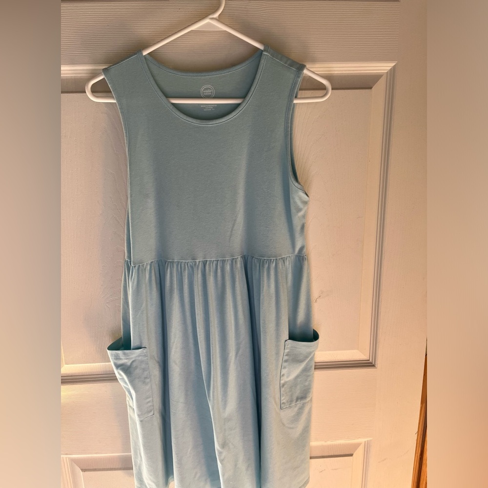 Wonder Nation aqua blue dress size 14/16 XL